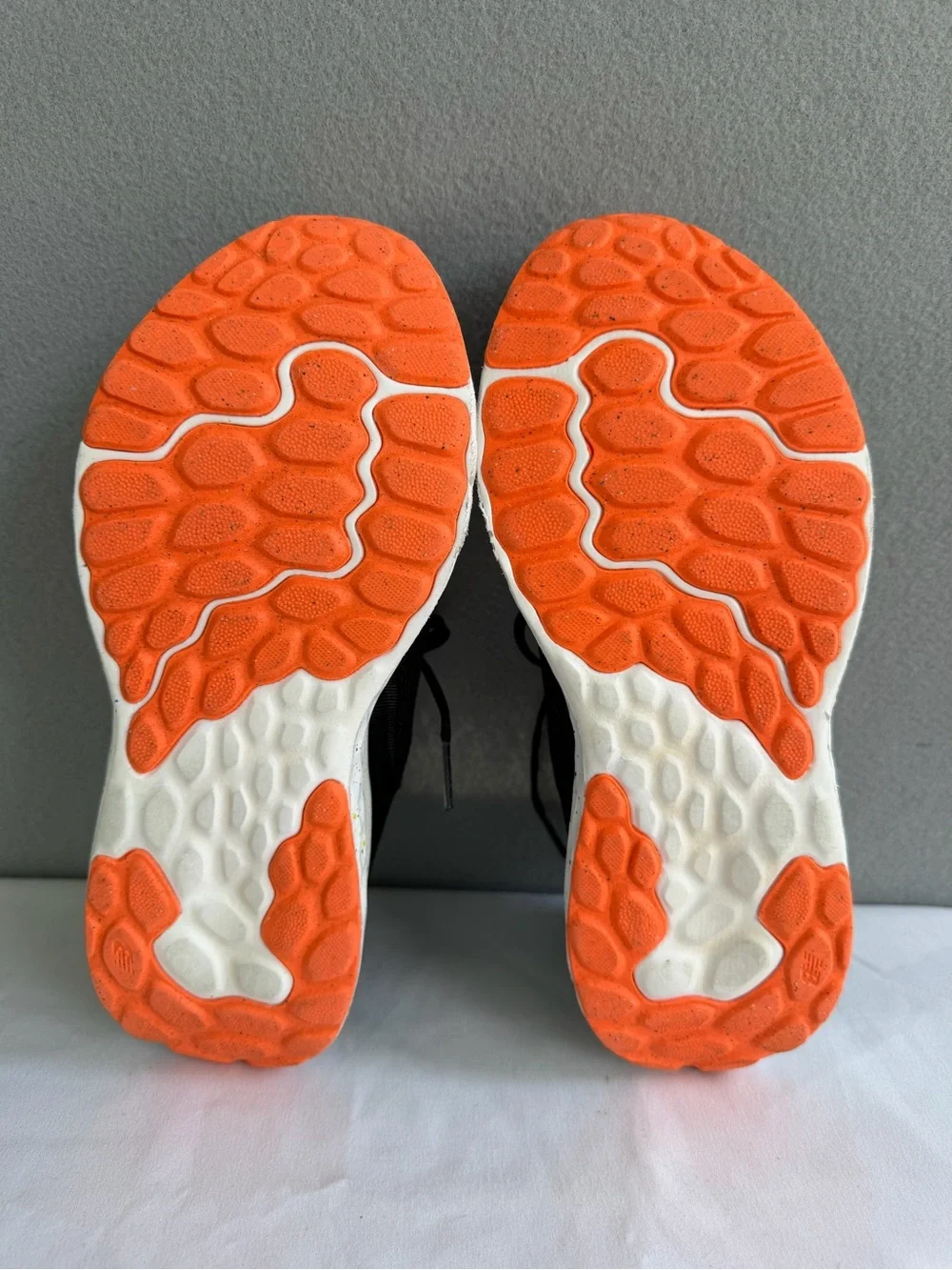 New Balance Fresh Foam Running Shoes Kids s5 Orange Blue